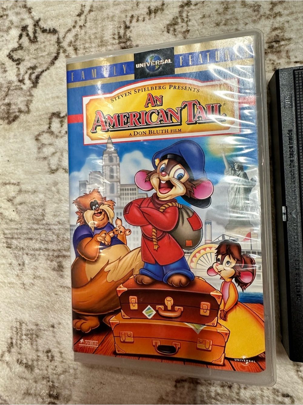 Universal An American Tail VHS with Clamshell 1990’s Vintage